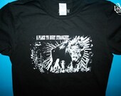 A Place To Bury Strangers black Bison tee - men's L