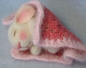 Bunny Class Wool Needle Felted  BUNNY Class in PDF files (Kits available and sold separately)