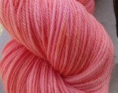 100% Superwash Merino in Tangerine