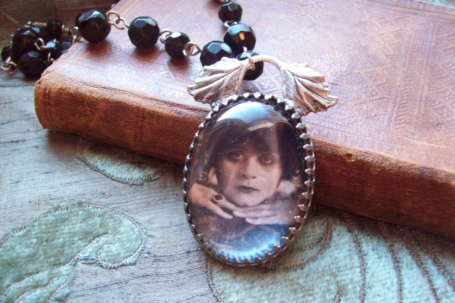 Theda Bara tragic vamp necklace