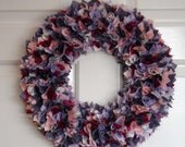 VIBRANT Purple/Pink/Fushia Wreath Door/Wall Decoration