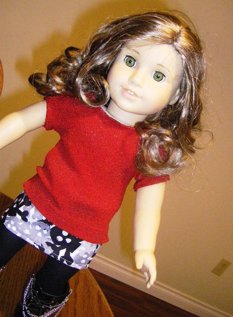 American Girl Sparkle top and Skull Mini Skirt Sale