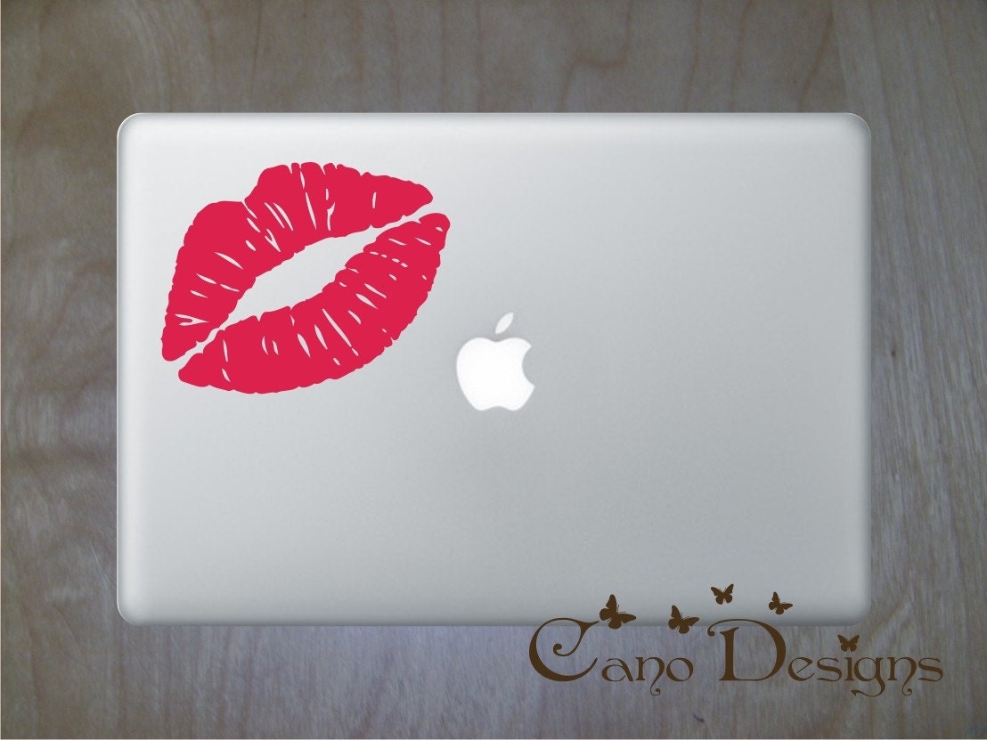 Kiss Laptop Skin Vinyl Decal - LipsVinyl decal sticker