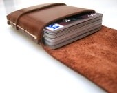 Leather Wallet-Men Wallet-Leather Card Holder-Saddle  Brown-Free Monogramming