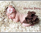 Sassy Pants Ruffle Diaper Cover Brown or Color of Your Choice