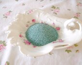 2 oz 90 Grit OCEAN BREEZE Aqua Vintage German Glass Glitter made with Real Silver