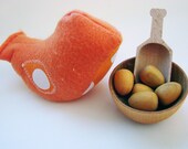 Chick-A-Dee Playset - Orange Edition - A Montessori and Waldorf Inspired Counting and Learning Toy
