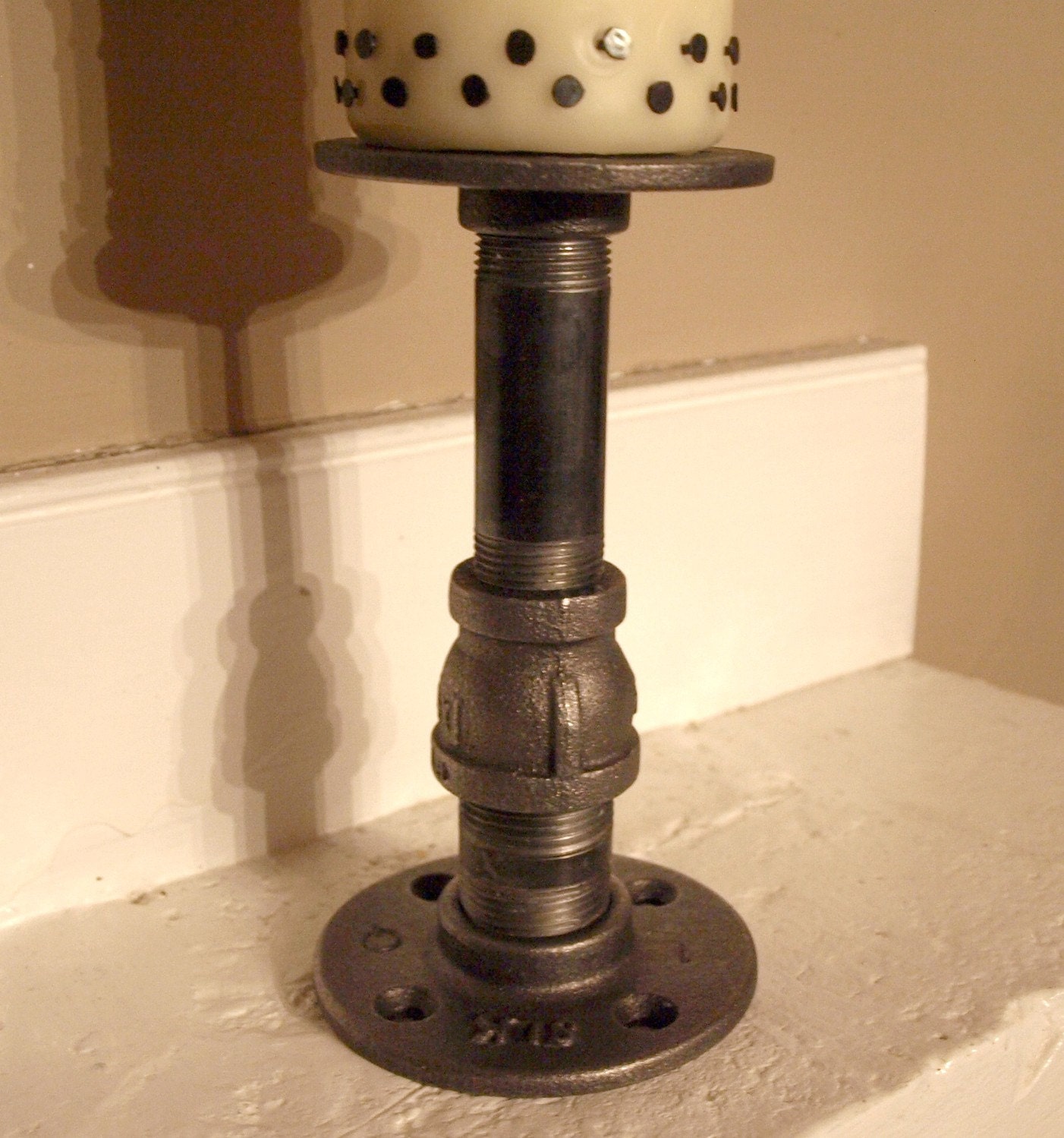 Industrial-Chique Style Pillar Candle Holder