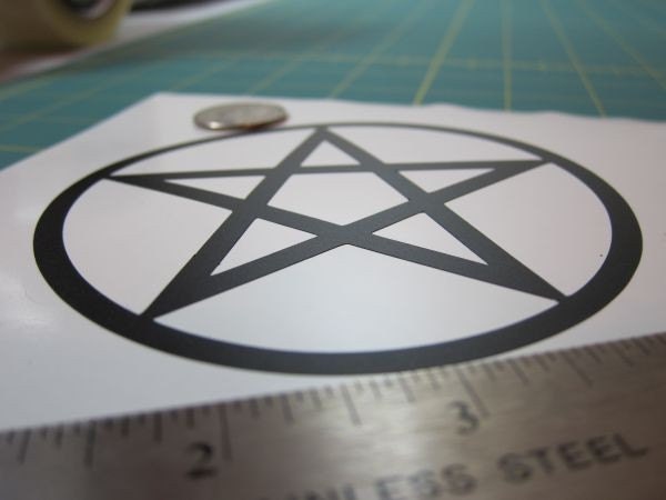 Pentacle Decal - Small