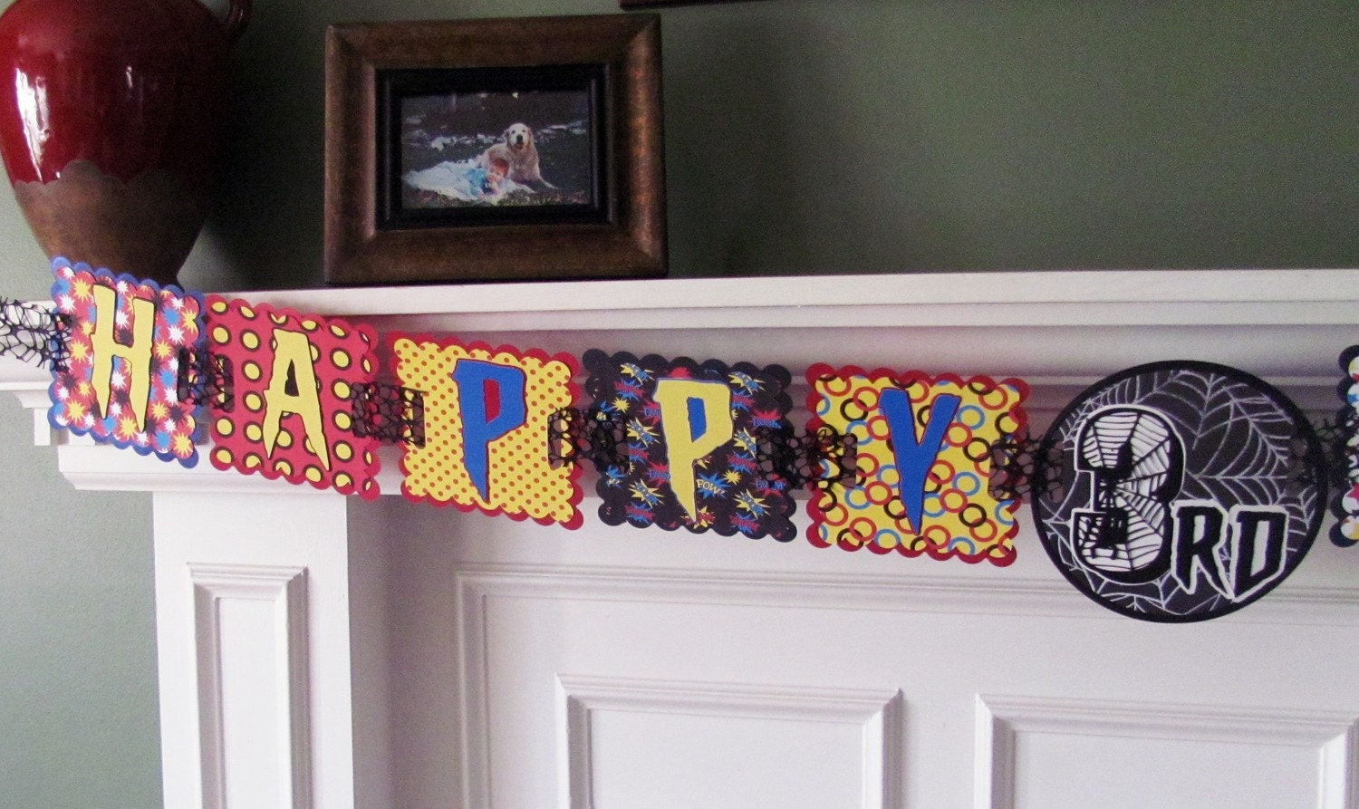 Spiderman Birthday Banner