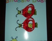 Lady Bug Alligator Clips (1 pair)