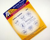 Aunt Martha's Hot Iron Transfers Floral Teapots 3898