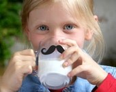 6 "Mustache Stikrz " - Removable Funny Decal Geekery Decal 110G
