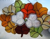 Falling Leaves in Stained Glass