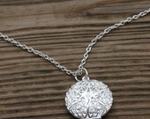 Vintage Filigree Lock of Hair or Cremation Locket.