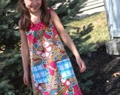 Hoop neck Dress Bright Rainbow Colorful Pockets sizes 6 months thru 5