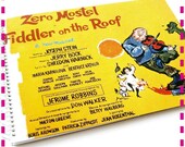 FIDDLER ON The ROOF Original Broadway Cast -  Recycled / Upcycled Record Album Cover Journal Notebook - Eco Friendly - Vintage Circa 1964-
