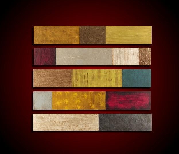 Wall Art. 20% OFF Sale. Abstract Painting. Big Painting. 30 x 36. Modern Art. Contemporary Artwork. Red Green Brown Blue Mustard Yellow