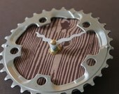 bicycle clock - small wood