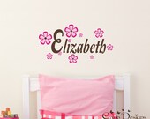 Personalized Name, Custom Vinyl wall decals stickers, living room, nursery, kids & teens room, removable decals stickers
