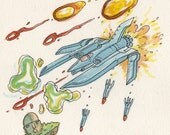 Gradius - original NES illustration