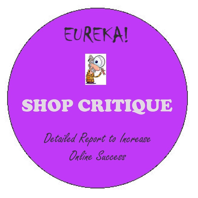 Etsy Shop Critique - Detailed Personalized Report PDF - All you Need to Know to Improve your Shop and have Success