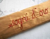 Lavender and Flaxseed Hand Embroidered Eye Pillow by Dolce Dreams