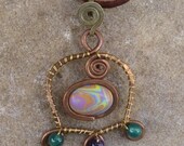 Pastel Tye Dye Bell Pendant
