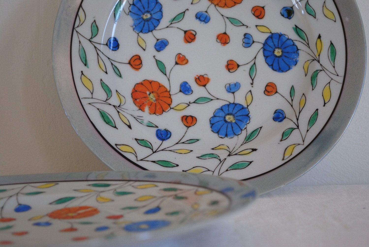 lusterware plate vintage made
