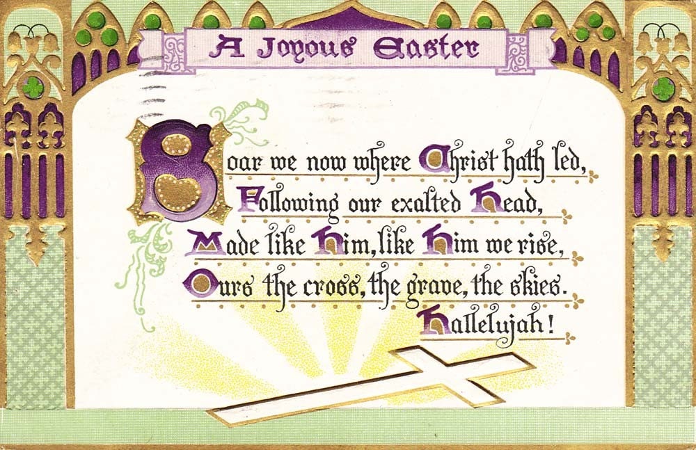 Vintage Easter Post Card Early 1900s epc451