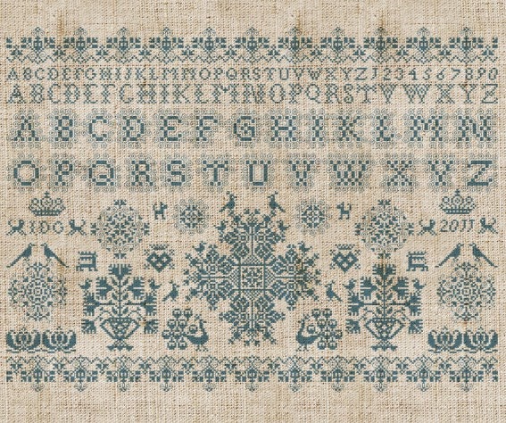 Frisian Cross Stitch Sampler No. 1 - PDF Pattern