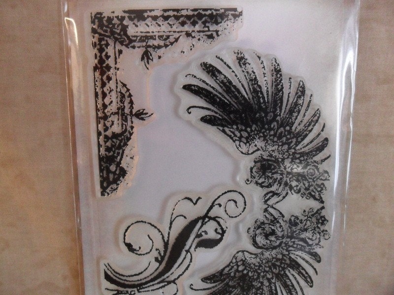 Tim Holtz Regal Flourishes Clear Stamps by Stampers Anonymous-FREE SHIPPING