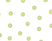 One Yard - Green & Yellow Dots on White - Fresh Flowers Collection by Deb Strain for Moda Fabrics - 19457 17