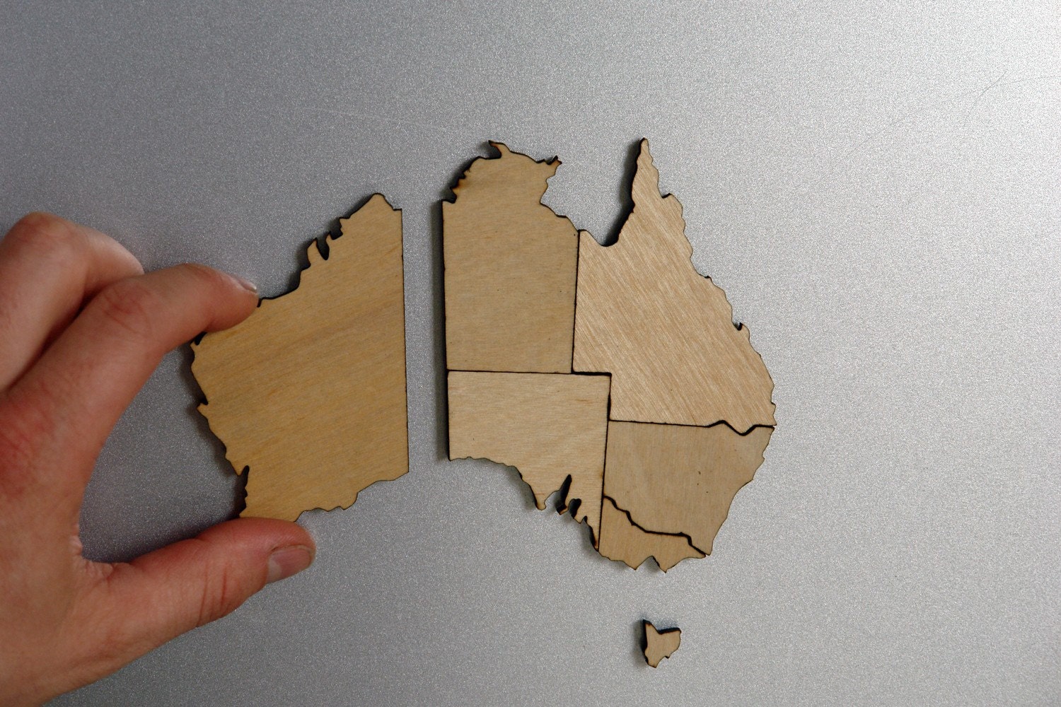 Australia Magnetic Map Puzzle - Birch Plywood