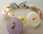 Recycled Vintage Button Bracelet Easter Egg Hunt