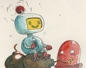 Bomberman - original NES illustration