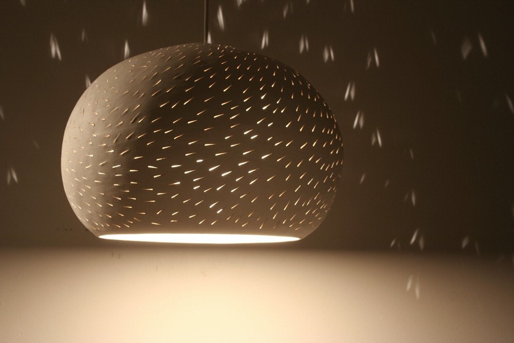 Claylight Pendant light, Line Pattern