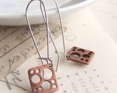 Swiss Copper on Silver earrings