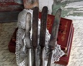 Antique Silverplate Knives Flatware by avintageobsession on etsy