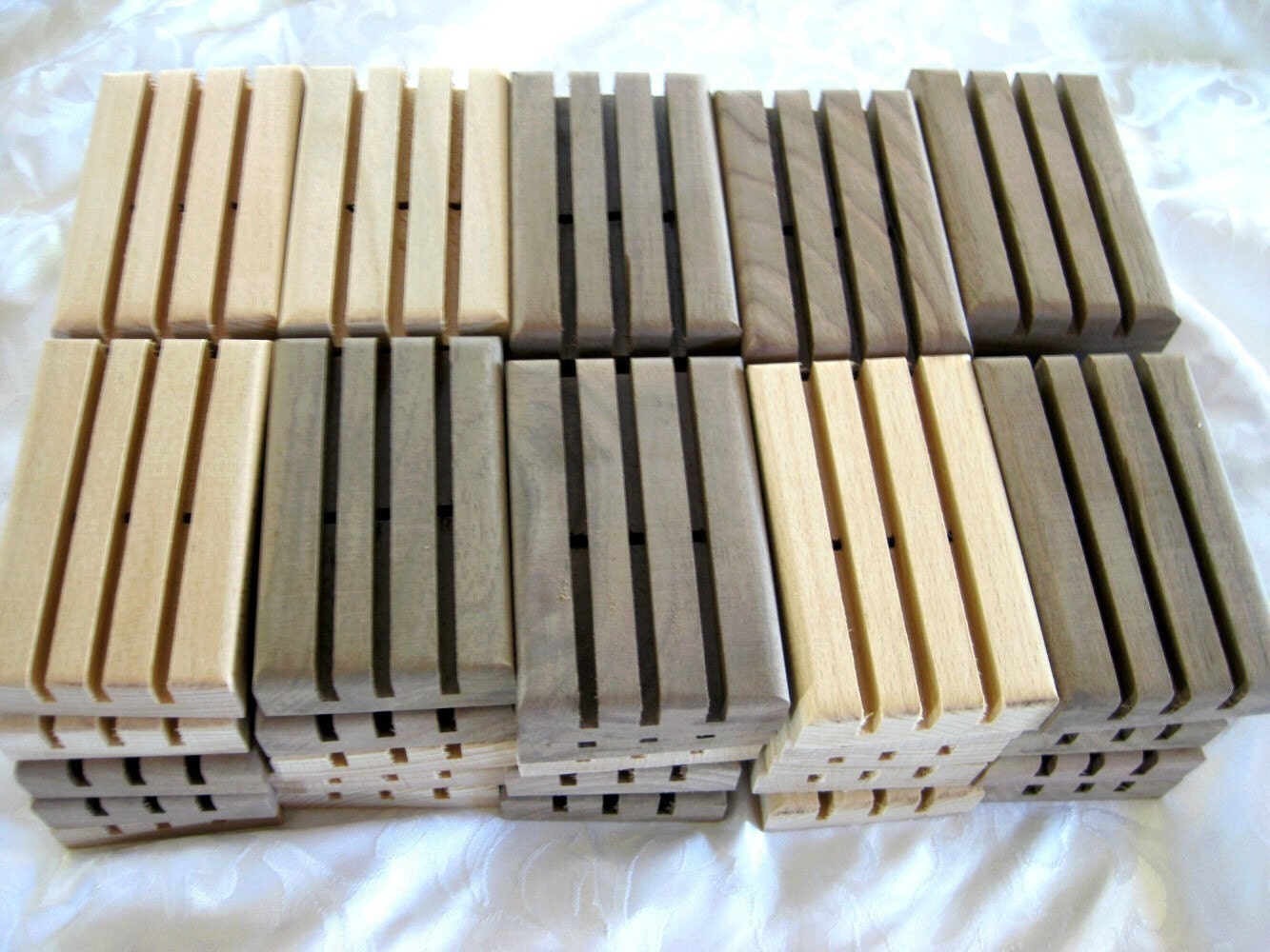 50 Standard Size Wooden Soap Dishes,  wholesale priced, B5
