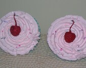 One pair of JUMBO OVERSIZE 2 Fake Cupcakes for your Katy Perry Cupcake Bra Costume great for parties, clubs, concerts