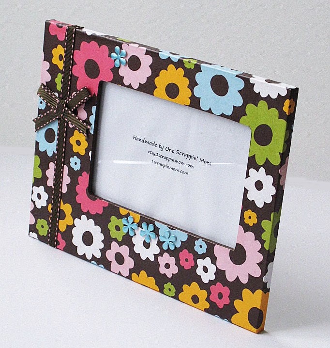 Colorful Flower Photo Frame 4 x 6