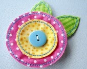 In-The-Hoop  Felt-Fabric Flowers Machine Embroidery - Two Sizes 4x4 and 5x7