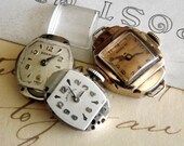 3 Vintage Ladies Watch Movements for Steampunk Jewelry by avintageobsession on etsy