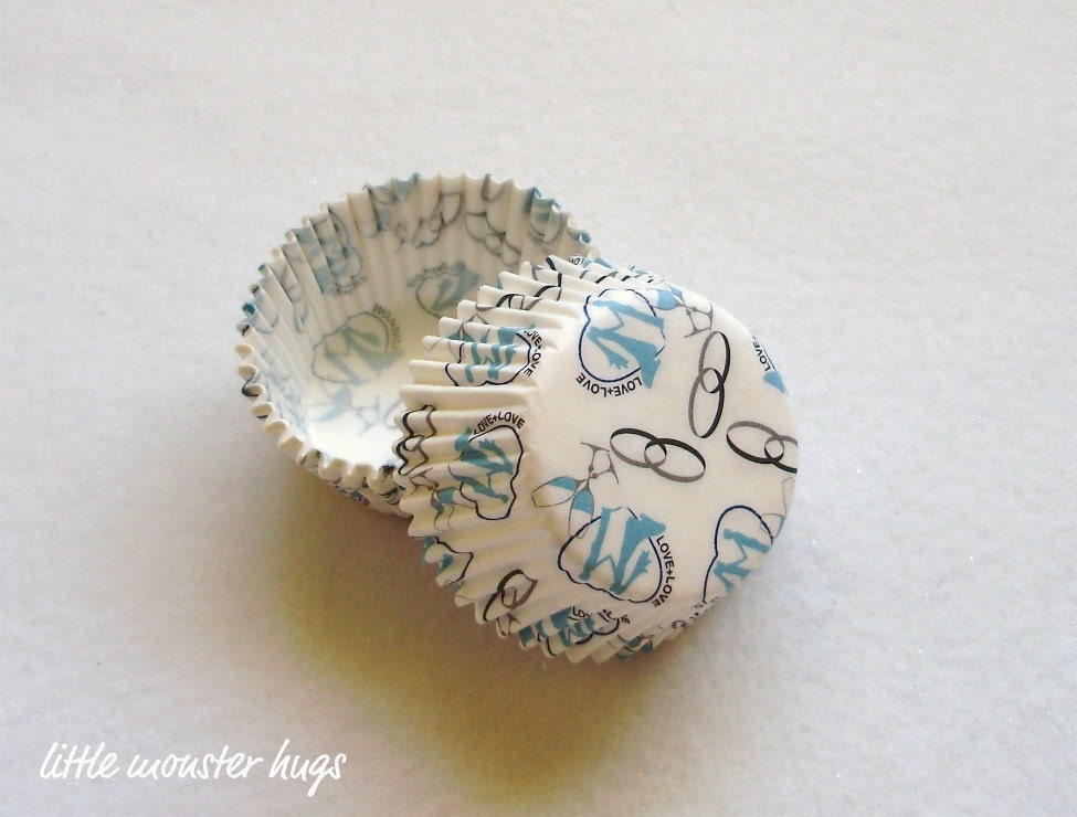 Wedding Cake Cupcake Liners (50)