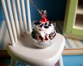 A Big Bowl of Ice Cream Necklace