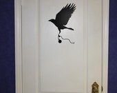 Thieving Crow with Pocket Watch- Wall Decal
