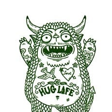 Hug Monster Limited Edition Gocco Serigraph