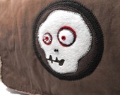 Messenger Bag - Brown Bones Zombie - Large Cross Body Style for School, College, Vacation, Book, Laptop / Free Shipping to U.S. / Canada