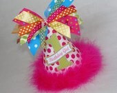 Hot Pink, Turquoise, Lime, Orange Polka Dot Party Hat